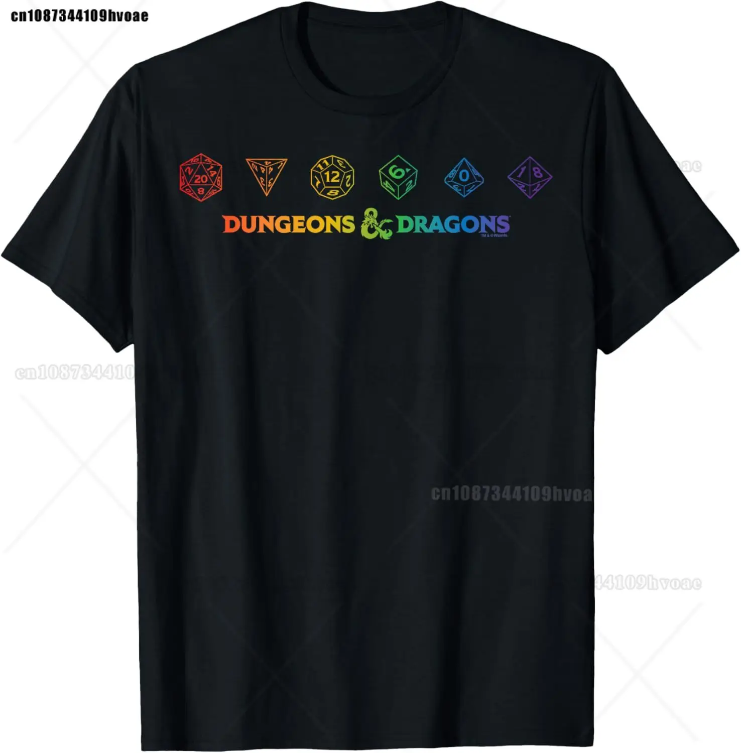 Retro Dungeon Tarot Karte Katze Würfel D20 T-Shirt für Konzentration Lustige Gamer Würfel Drachen T Shirts Sommer Streetwear Geschenke Männer – Detail 6