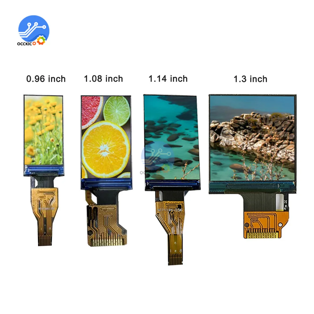 3.3V IPS Display 0.96/1.08/1.14/1.3 inch TFT LCD Display Screen Module 80*160 240*240 128*220 135*240 GC9203 ST7789V Drive IC lcd display screen lcd panel lcd display accessories