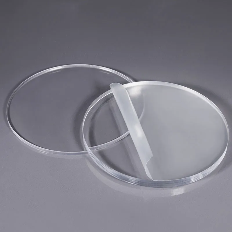 Plastic Acrylic Board Clear Acrylic Discs Beads Round Acrylic Sheet Plexiglass Board Dia 5mm-100mm