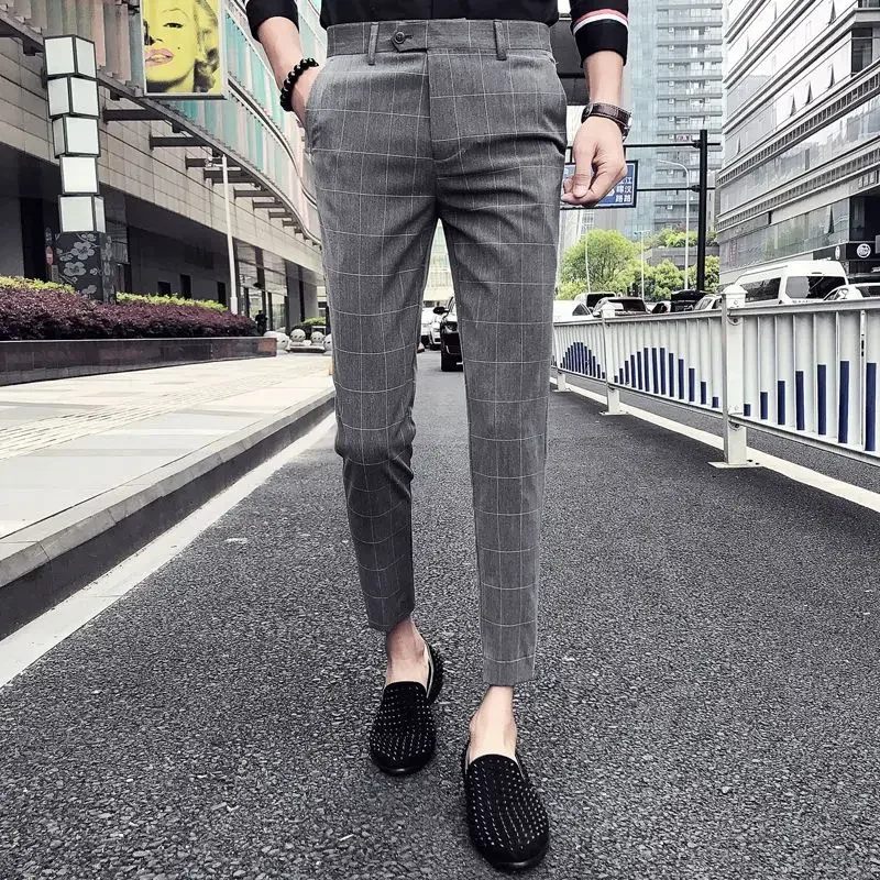 Pantalones de oficina para hombre, negros, tallas grandes, trajes para hombre, pantalones, ropa de trabajo, oferta, ropa informal fina, novedad en ropa de lujo de primera calidad