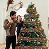 5M/16FT Christmas Tinsel Garland with LED Lights Christmas Tree Decoration Garland Christmas Tree Ornaments with Led Lights 2