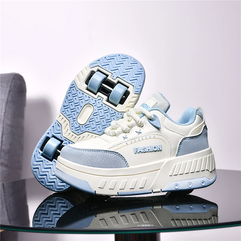 Roller Skates For Girls With Four Detachable Wheels Comfortable_voghion.com