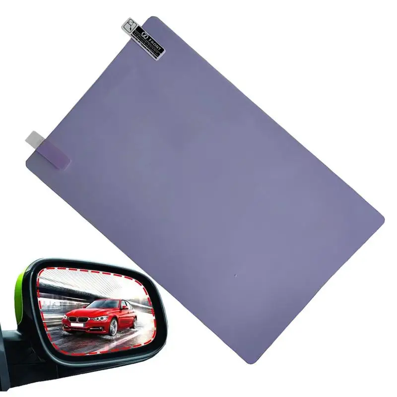 

Car Rearview Mirror Film Rainproof High-definition Transparent Protective Sticker Transparent Adhesive Anti-Glare Rearview
