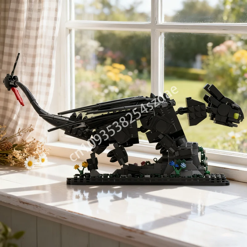 699pcs MOC Toothless Model Building Blocks Architecture Assemble DIY ...