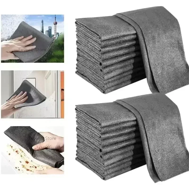 Magic Cleaning Cloth Microfiber Window Glass Wiping Kitchen Towel Wash Reusable Magic Duster 3/5/10pcs microfiber towel kitchen towel cleaning cloth microfiber wash towel microfiber dish cloths dish cleaning cloth dish cloth towel cleaning cloth microfiber dish cloth