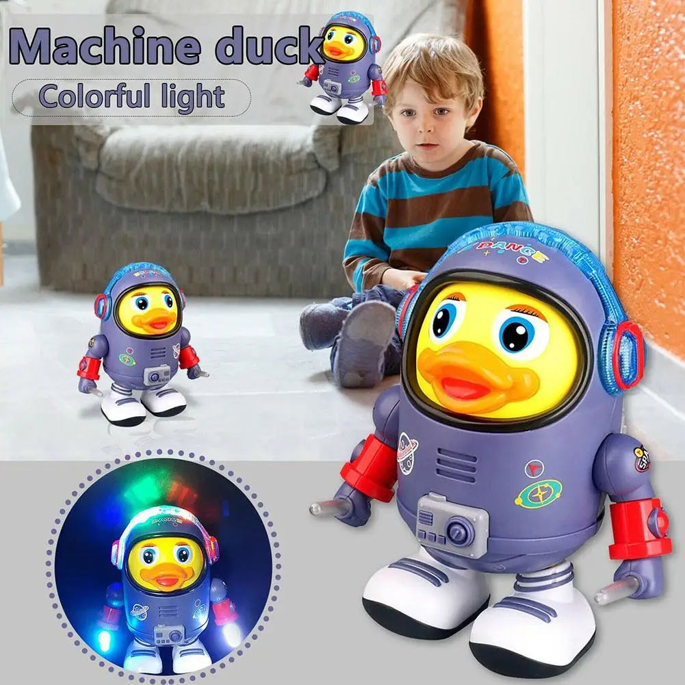 

Kids Toys Electric Dancing Space Duck Dancing Panda Luminous Educational Interactive Toys Kids Lighting Robot Toys Music B9W8