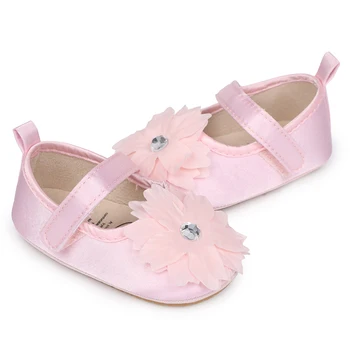 Cute Baby Girls Sparkly Mary Jane Shoes Glitter Soft Sole First Walker Shoes with Bowknot Toddler Shoes for Princess 1