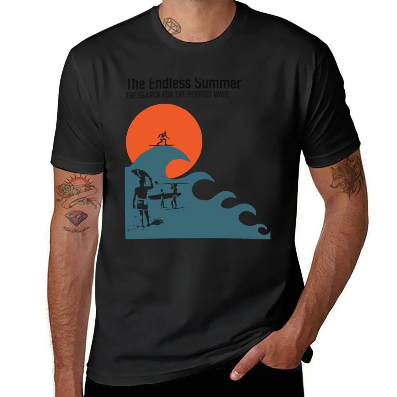 

The Endless Summer The Search for The Perfect Wave T-Shirt summer tops quick drying anime clothes heavyweight t shirts for men