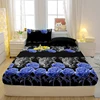1 Simple Modern Animal Printed Matte Fitted Sheet, Bedroom Printed Bed Cover, Bedding (Excluding Pillowcases) 3