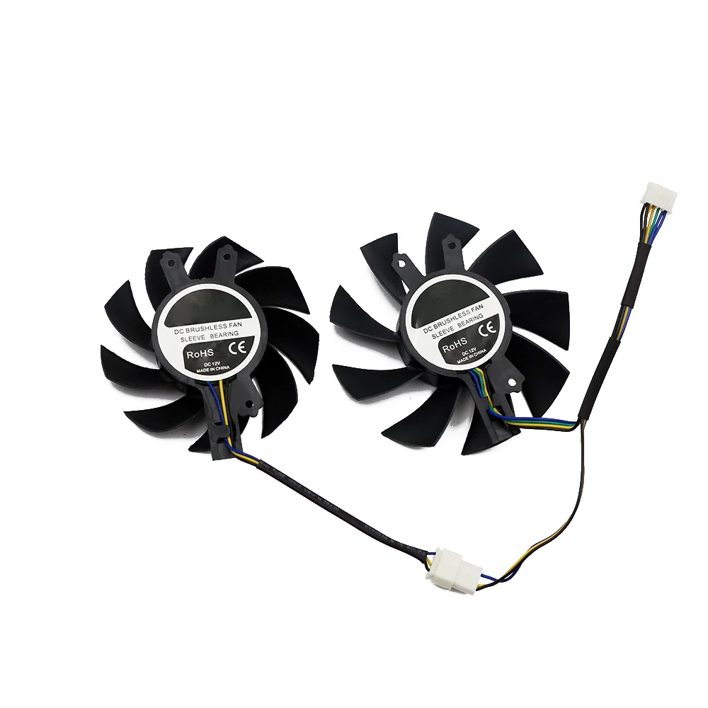 Ventilador de Refrigeração para Jogos Zotac Ventilador de Substituição Gêmeo 4pin Gtx 1660 Super 1660ti Zt-t16620f10l Ga72s2u Ga82s2h 12v 0.32a - Imagem 2