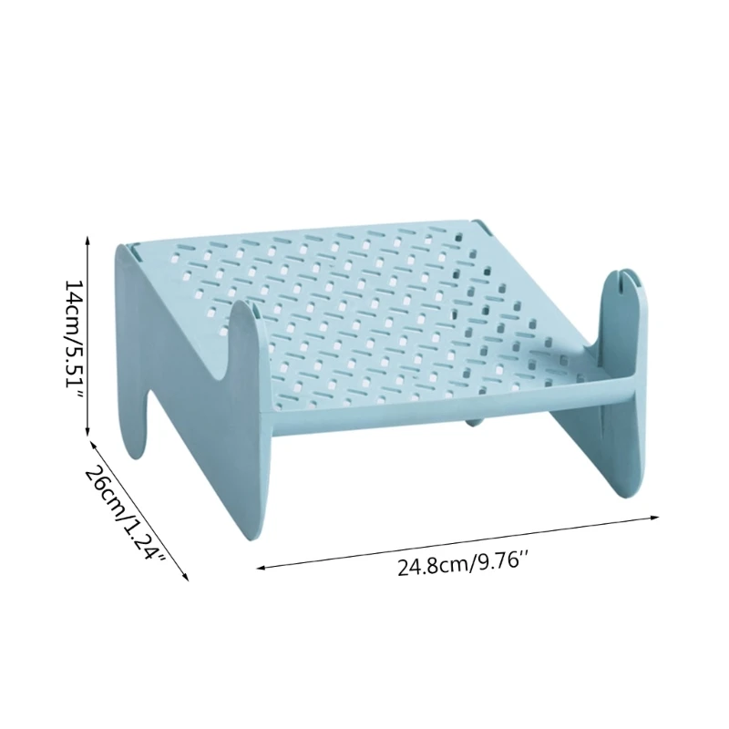 Stackable Shoe Storage Rack Hollow Pattern Footwear Holder G5AB 6