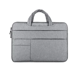 Elegant and Versatile Handbag Laptop Bag - Stylish Briefcase - 14 - 15.4 Inch (Light gray)