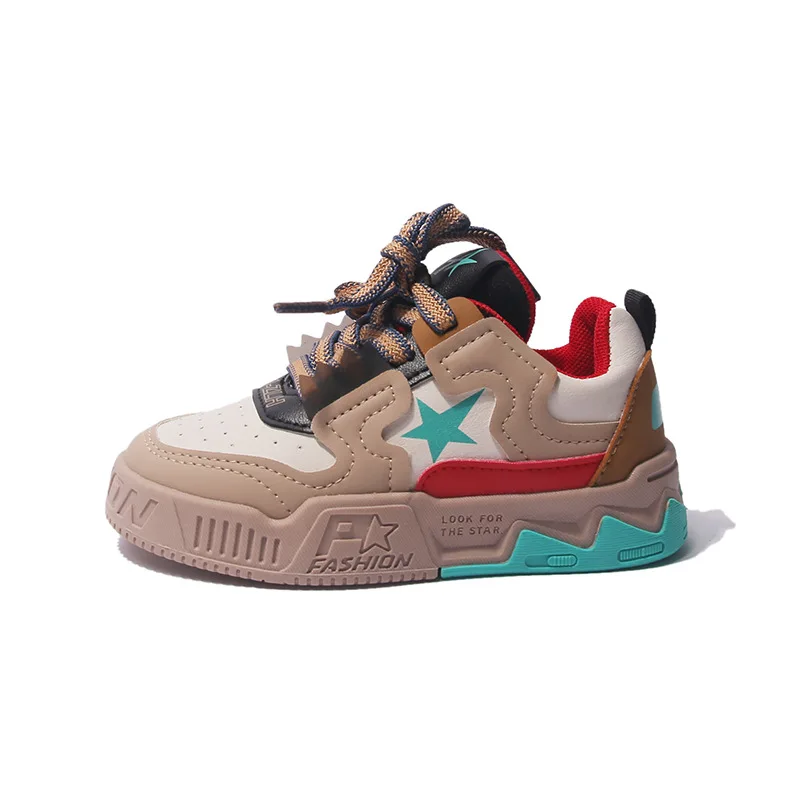 Kids Sneakers Autumn Boys Sports Running Chunky Trainers Girls Fashion Brand Star Casual Tennis Shoes Breathable Thick Soft