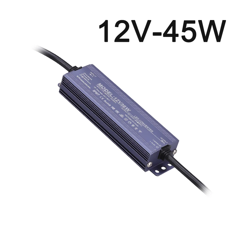 ตัวเลือกสินค้า สวิตชิ่งซัพพลายกันน้ำกลางแจ้ง 12-24V ทนทาน IP67