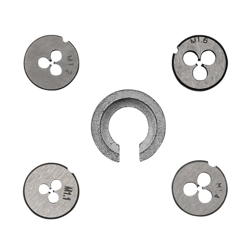 1세트 미니 HSS 미터법 탭 다이 렌치 핸들 키트 M1-M1.6 나사산 신규 제작