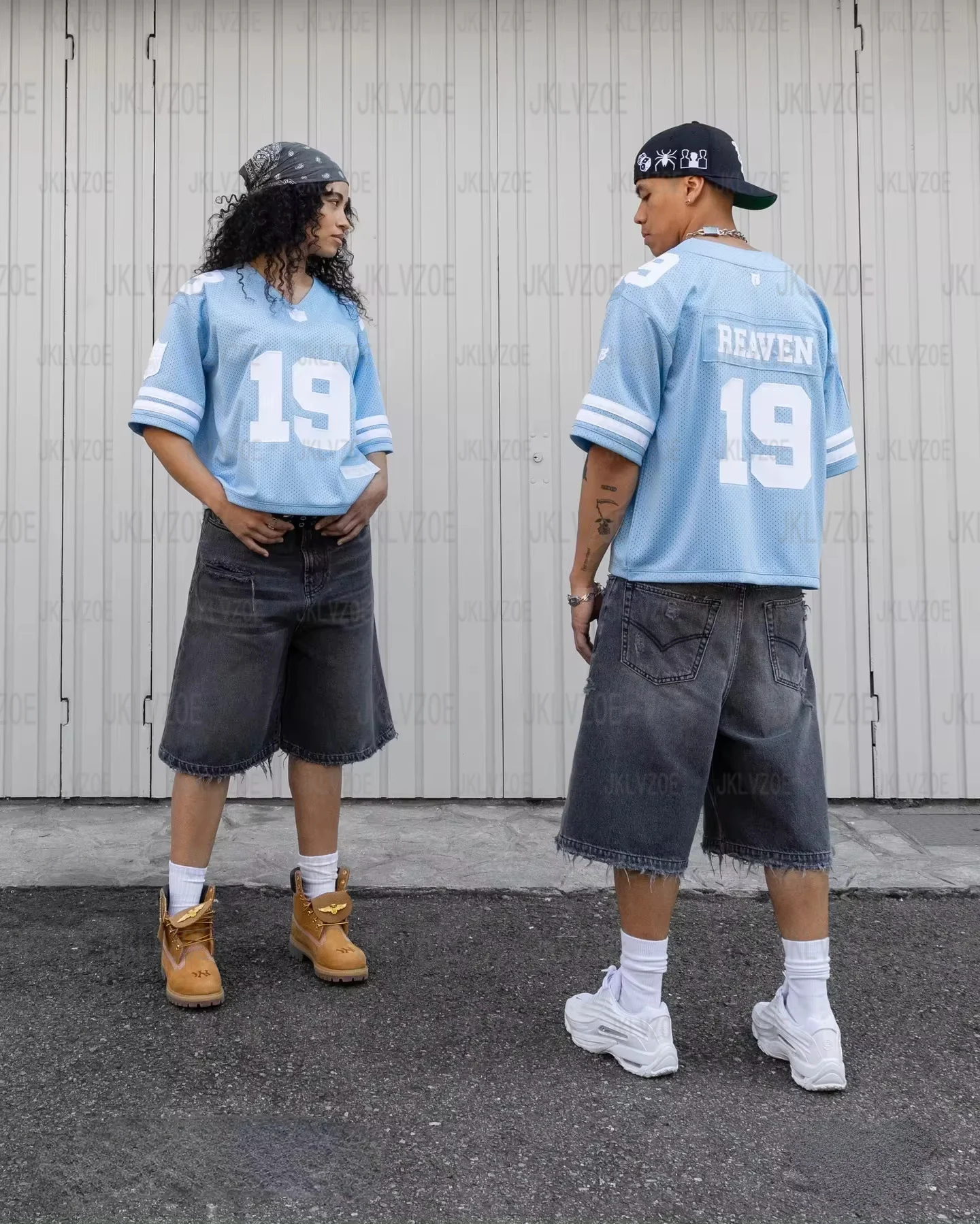 BlackBerry - Light Blue Y2K Jersey Top