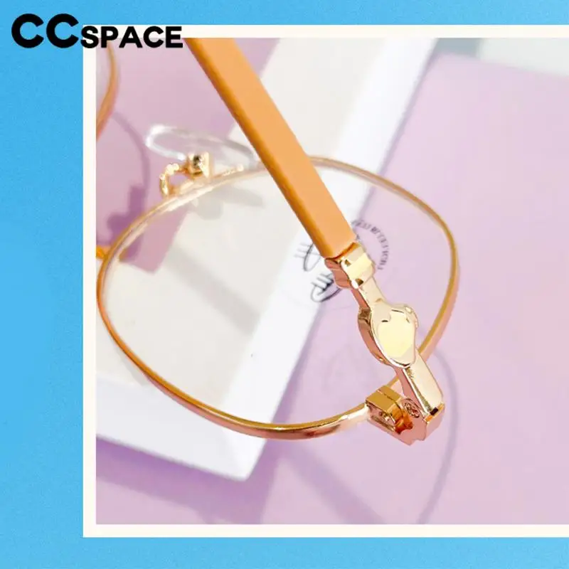 Anti Blue Light Kids Glasses Frame 56566 Oval Small Frame Metal Optical Myopia Glasses Children's