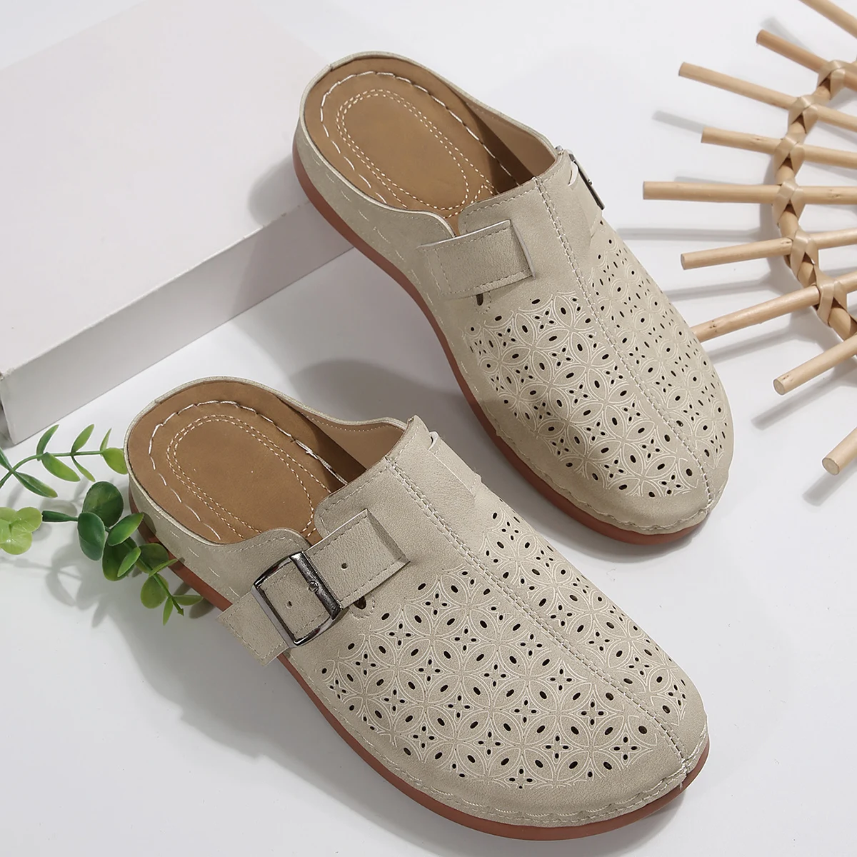 ตัวเลือกสินค้า ขายร้อนผู้หญิง Premium Orthopedic รองเท้าแตะเปิดนิ้วเท้า Retro Anti-SLIP Breathable รองเท้าฤดูร้อนรองเท้าแตะ