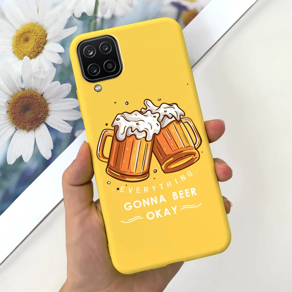 NEW Design For Samsung Galaxy A12 Case Silicone TPU Back Cover For Samsung A12 M12 F12 Galaxy M12 India  Funda Couqe Bumper