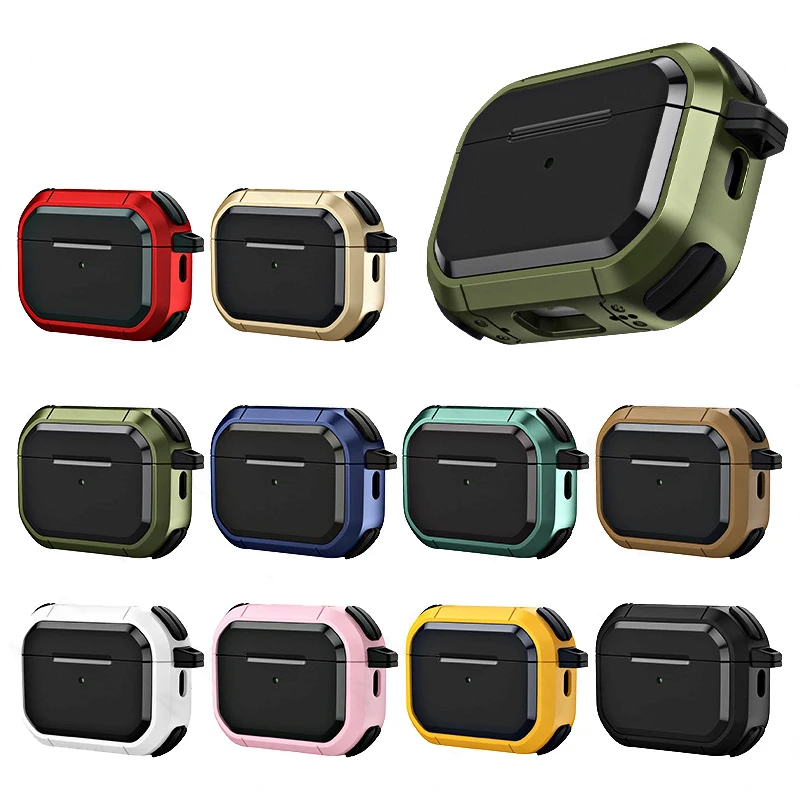 Luxurious Shockproof Protective Earphone Case with Hook