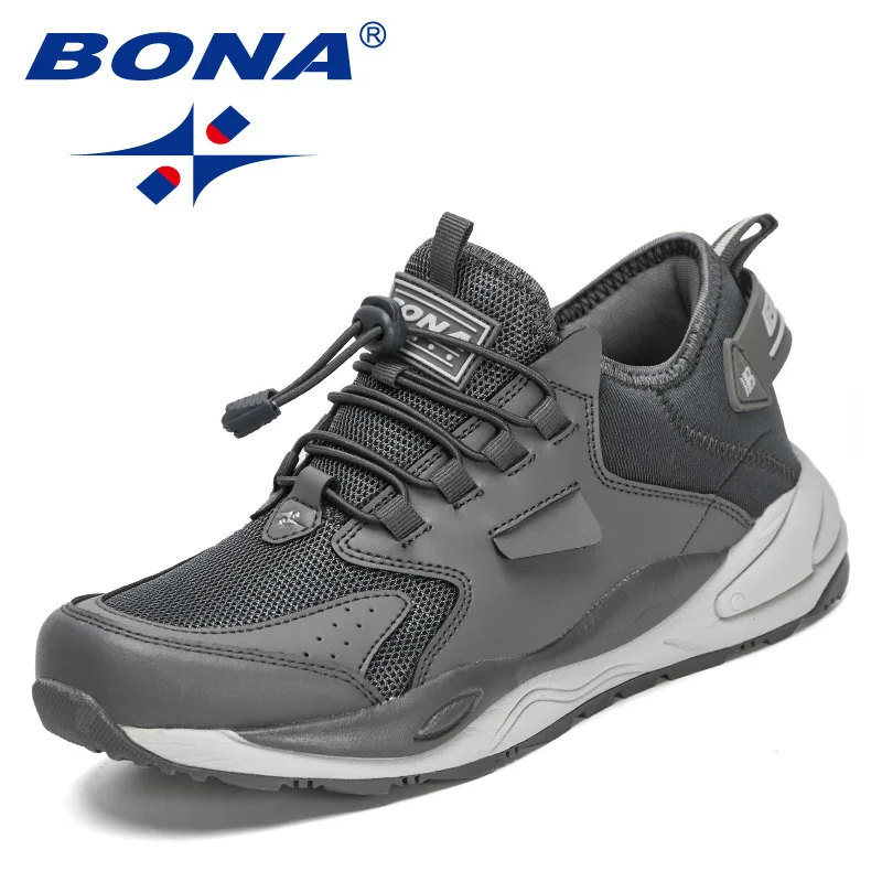 

BONA 2023 New Designers Men Breathable Outdoor Mesh Light Sneakers Man Fashion Leisure Shoes Casual Shoes Comfortable Mansculin