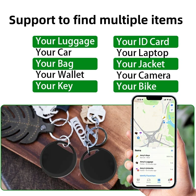 Localizzatore anti-smarrimento di sicurezza RSH per tag IOS Funziona con Apple Trova il mio localizzatore GPS Bluetooth per bagagli, carte, denaro, moto, animali domestici - immagine 3