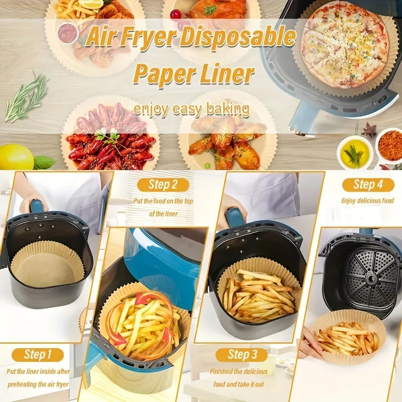 Air Fryer Paper Aerogrill Parchment Paper Air Fryer Liner Airfryer Baking Cooking Accessories Baking Tool