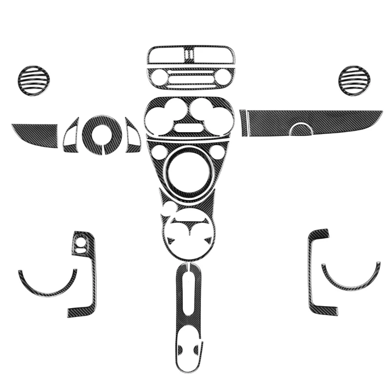 

090E Car Styling Accessories Interior Carbon Fiber Decorative Trim Sticker