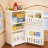 Forest Family 1/12 Kitchen Furniture Bathroom Bedroom Bakeware Sets Miniature Model Dollhouse Accessories Refrigerator Girl Gift 1
