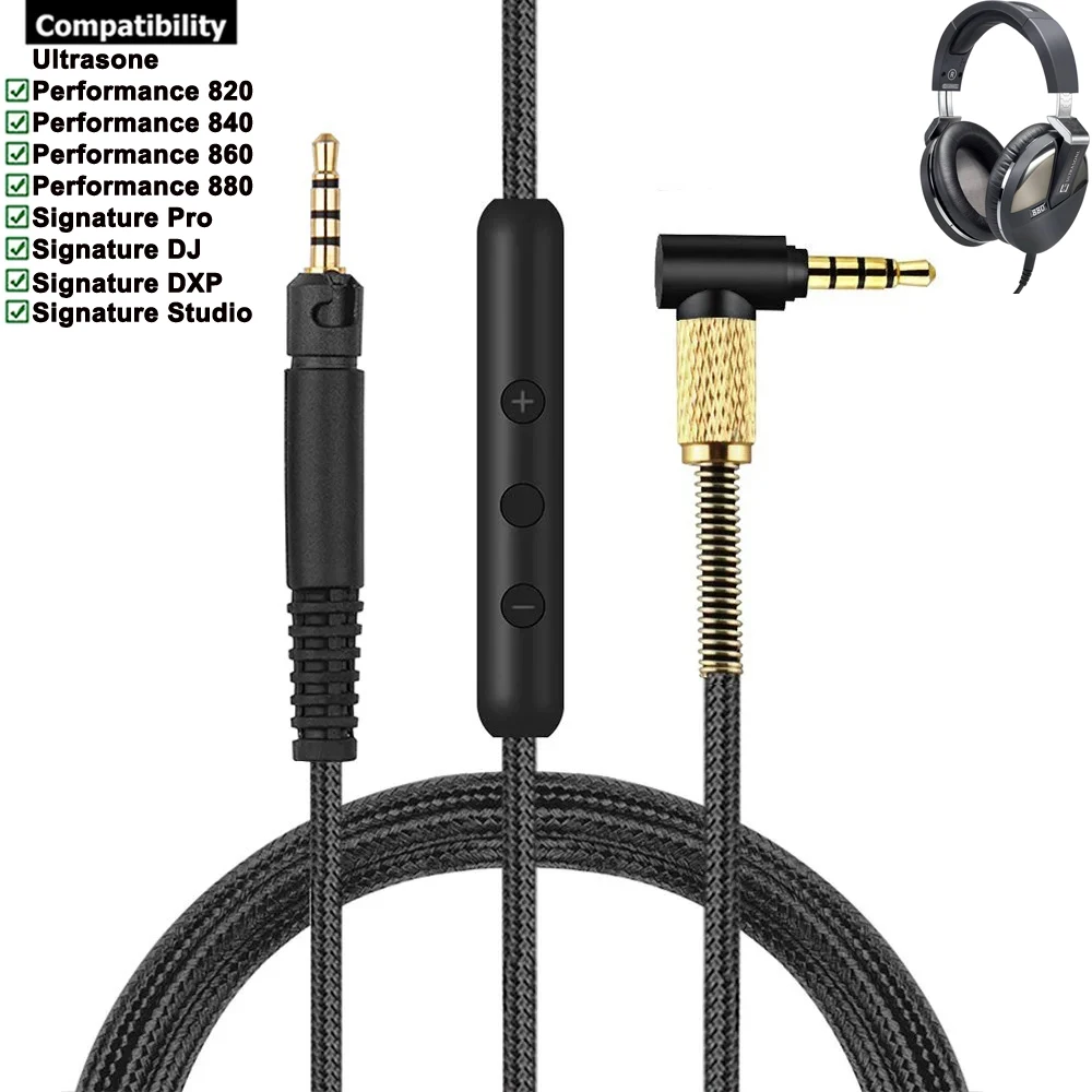 

Сменный нейлоновый плетеный кабель-удлинитель для наушников Ultrasone Performance 820 840 860 880