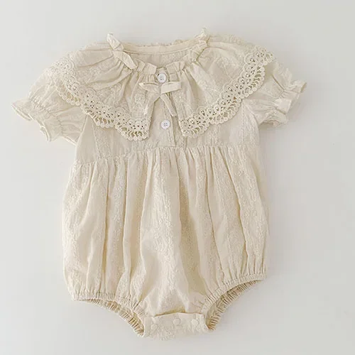 B093 apricot Romper