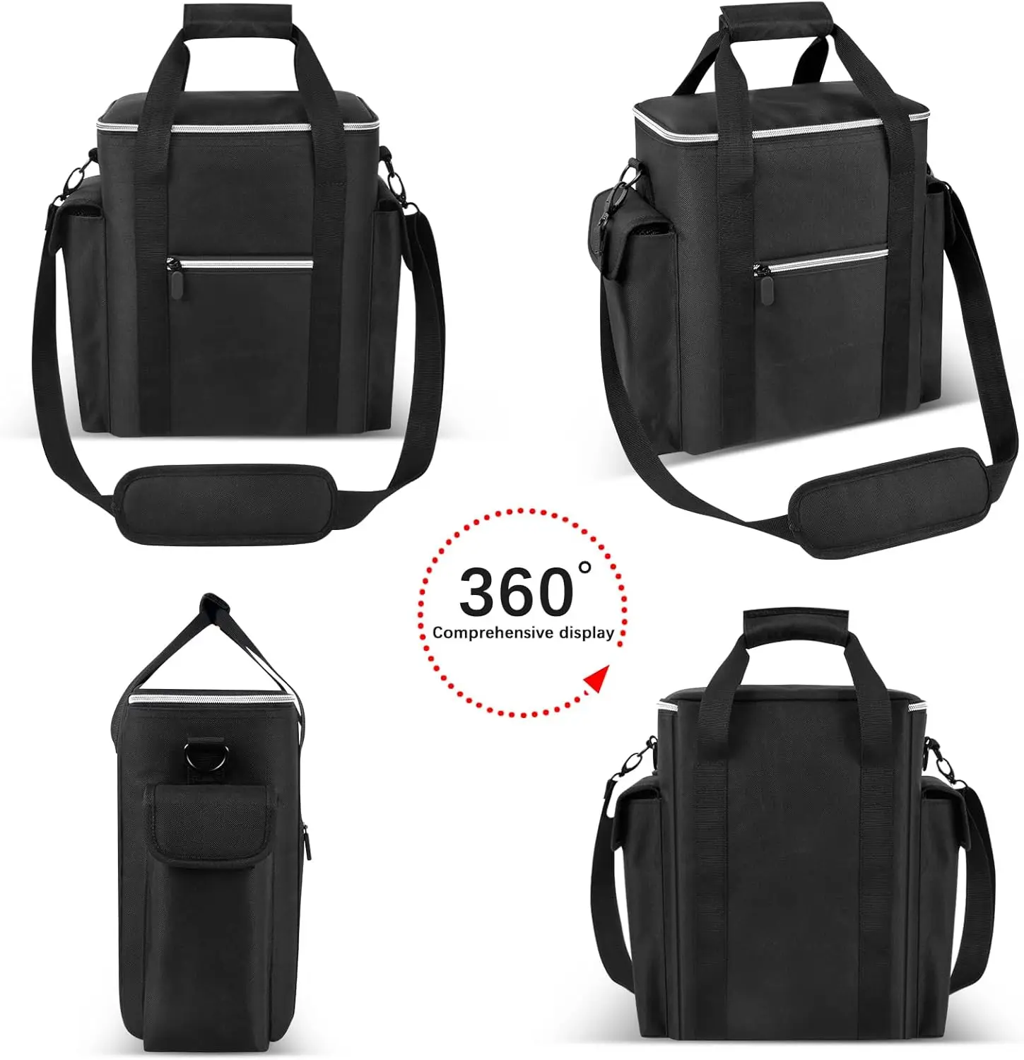 （CASE ONLY) Karaoke Bag Compatible with JYX-S55/ for JYX 69BT Karaoke Machine with Two Wireless Microphones,Holder for MS69 5