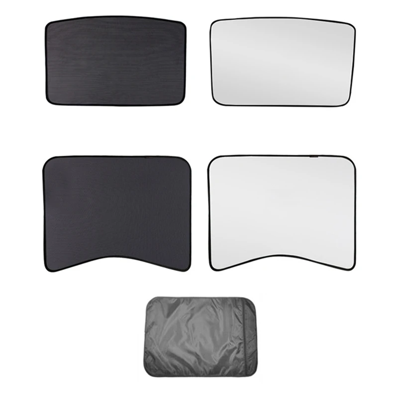 

Upgrade Glass Roof Sunshade For Tesla Model 3 Front Rear Sunroof Windshield Car Interior Skylight Blind Shading Net