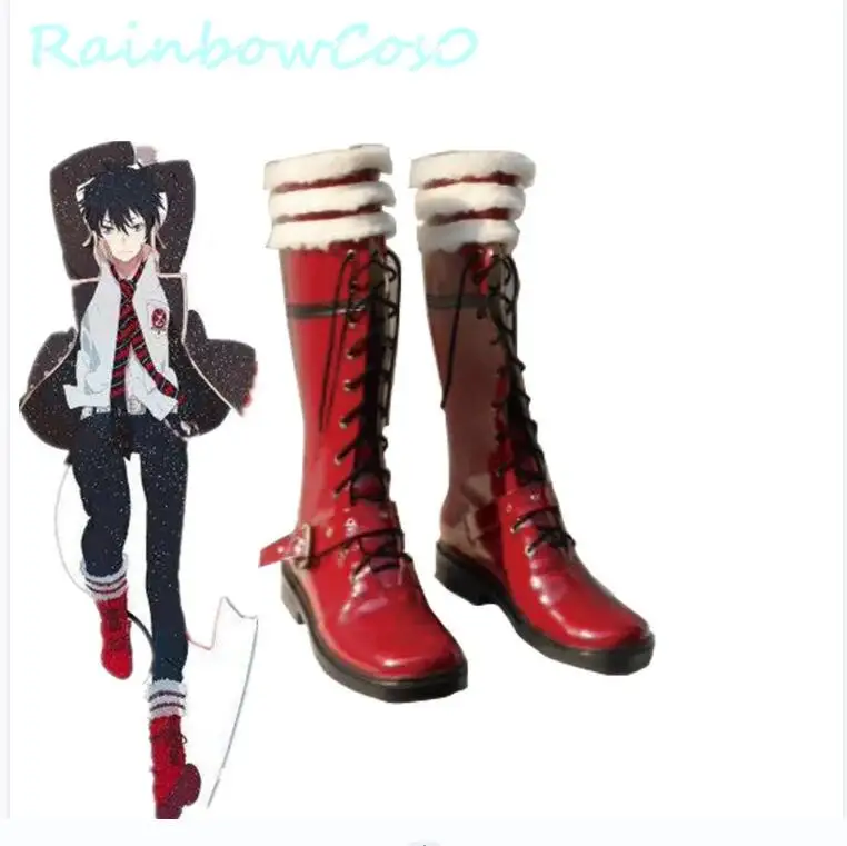 

Okumura Rin Blue Exorcist Ao no Exorcist Mephisto Pheles Cosplay Shoes Boots RainbowCos0 Christmas Game Anime Halloween