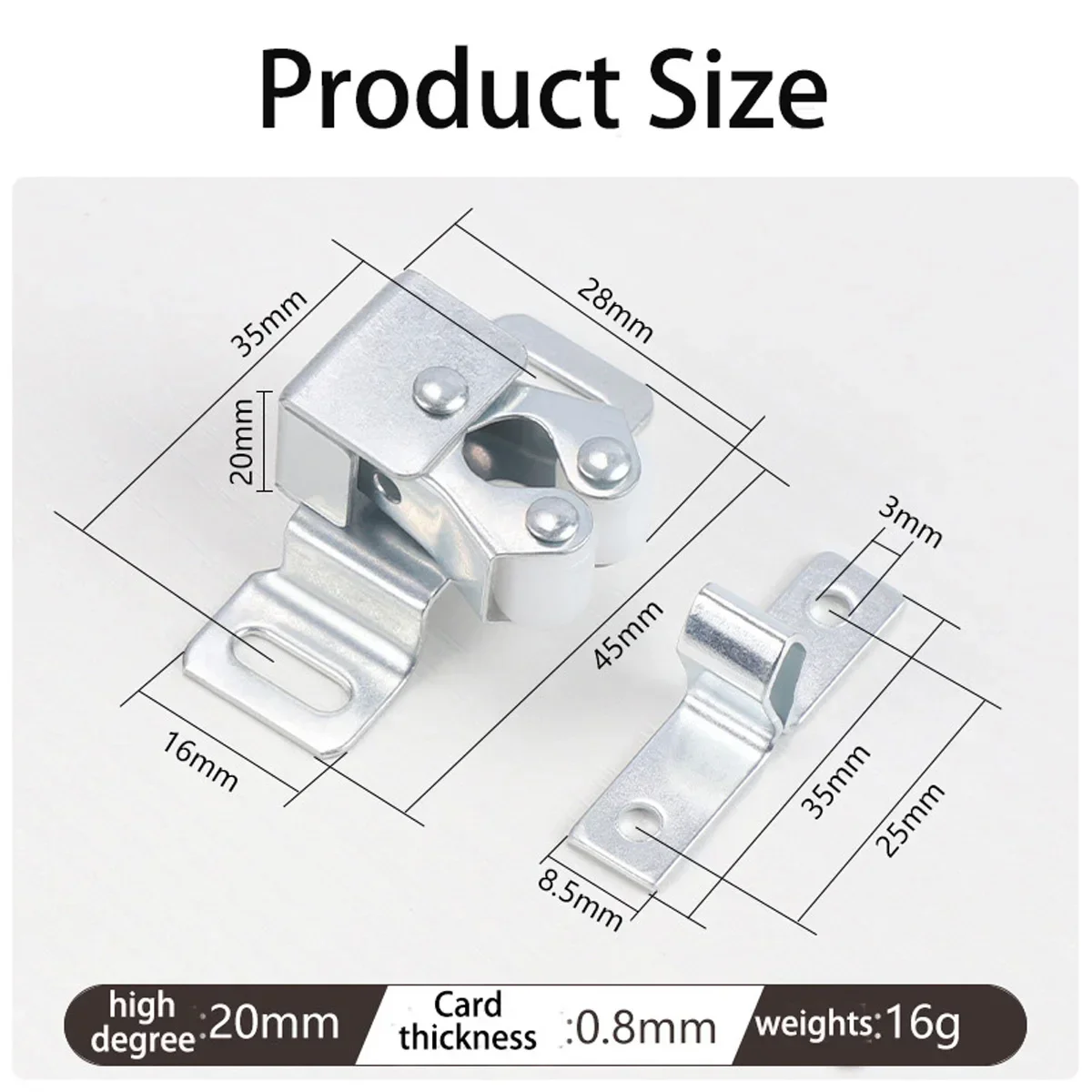 10/20PCS Door Stop Closer Stoppers Damper er Magnet Cabinet Catches With Screws For Wardrobe Hardware Furniture Fittings