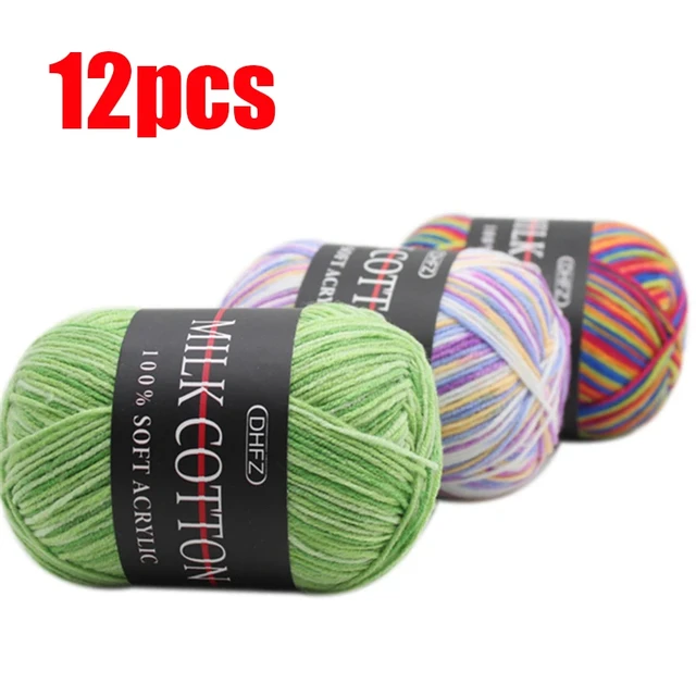 1pc=100g Soft Thick Yarn Worsted Crochet Yarn Thick Cotton Yarn For  Knitting Sweater Scarf Yarn Hand Knitted Yarn - AliExpress