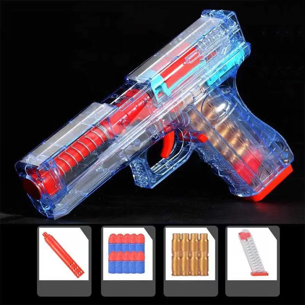 Shell Ejecting Soft Bullets Glock Toy Guns For Boys Girls Shooting Games Dropshipping Birthday Toys 5