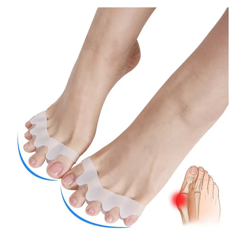 Toes Separator Bunion Corrector Gel Straightener Spacers Stretchers 2Pcs