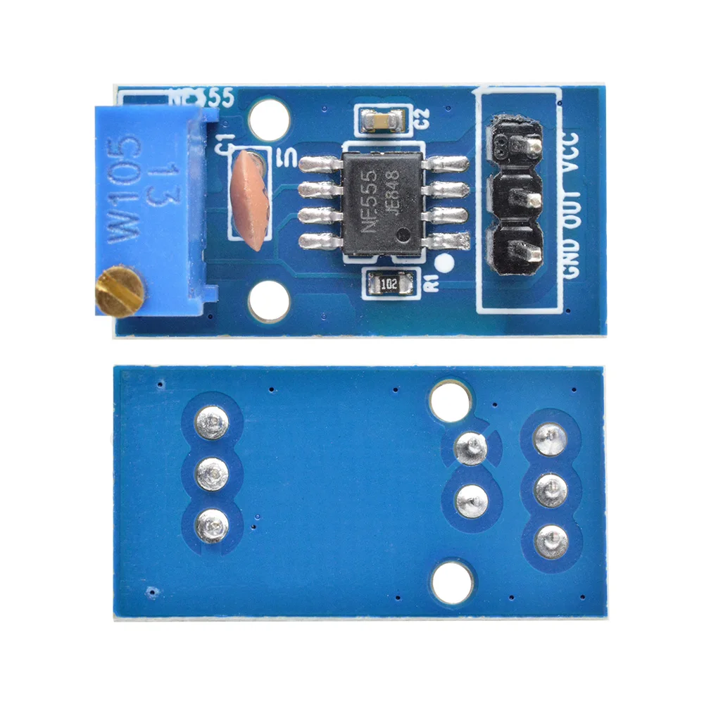 NE555 Adjustable Resistnce Frequency Pulse Generator Module For Arduino Smart Car 5V-12V Single Channel Output Module 6