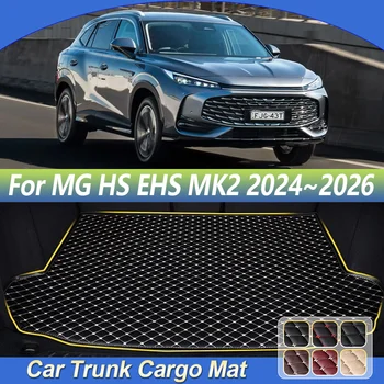 Tappetino per Bagagliaio Auto per MG HS 2025 EHS MK2 2024~2026 in Pelle Anti-sporco Tappeto Protettivo per Vano di Carico Accessori Interni Auto