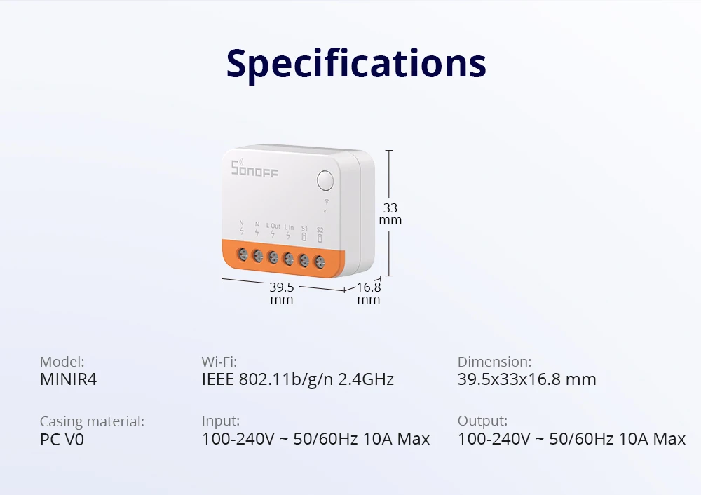 Mini R4 Extreme Minir4 Mini R4 Wifi Smart Switch Interruptor with Relay on-Off