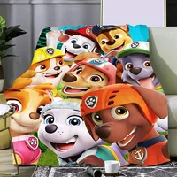 Cute Cartoon Patrol Dog Printed Blanket Picnic Blankets Warm Blanket Soft and Comfortable Blanket Home Travel Birthday Gift 1