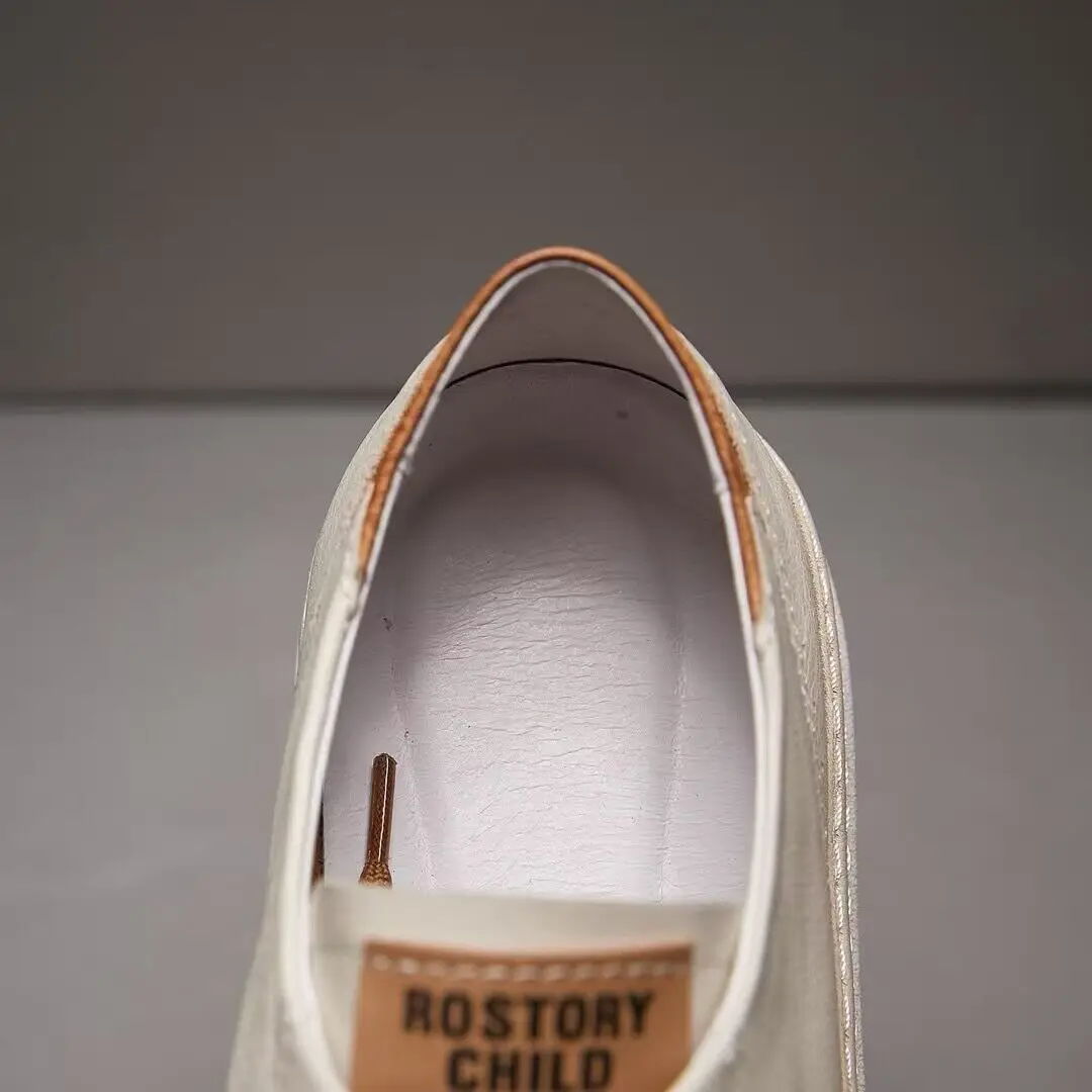 Men casual shoes leather flat fashion vent hole soft 2024 Summer 6