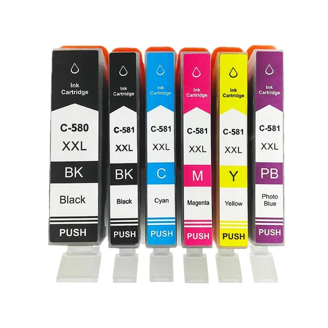 580XXL 581XXL Ink Cartridge Replacement for Canon PGI-580XXL CLI-581XXL PGI  580 XXL CLI 581 XXL PGI580