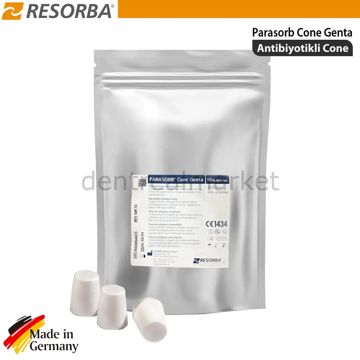 

Resorba - Parasorb Collagene Cone Genta