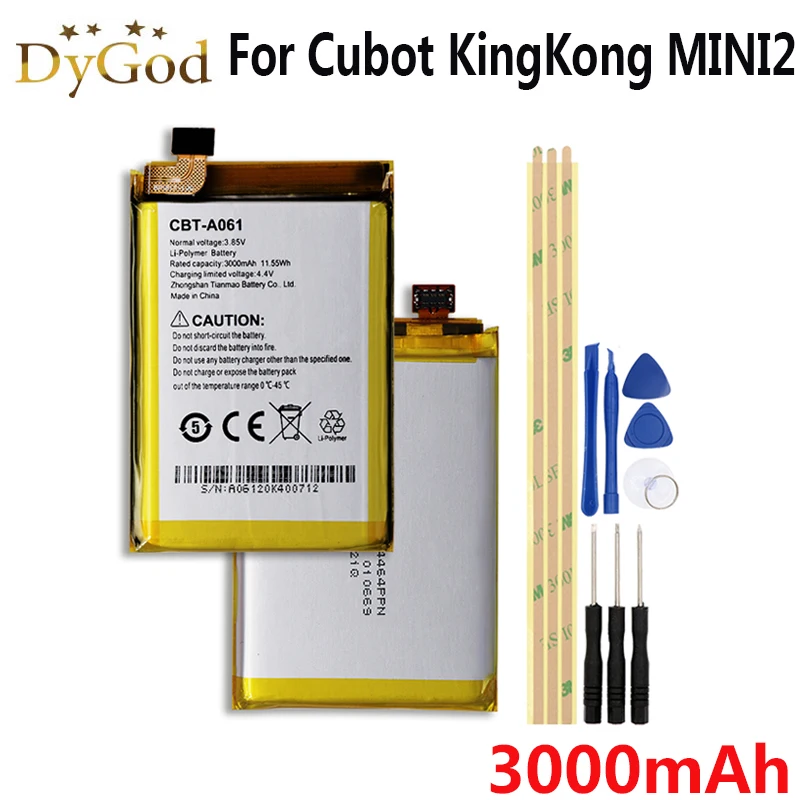 Cubot King Kong Akku Lädt Nicht Mehr 3000mAh For Cubot KingKong MINI2 Battery Mobile Phone Replacement