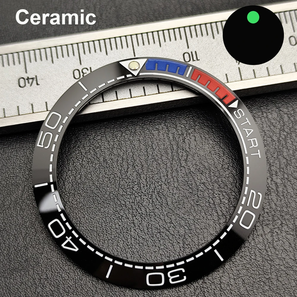 Enhanced Sloped Ceramic Aluminum Watch Bezel Ring Replacement