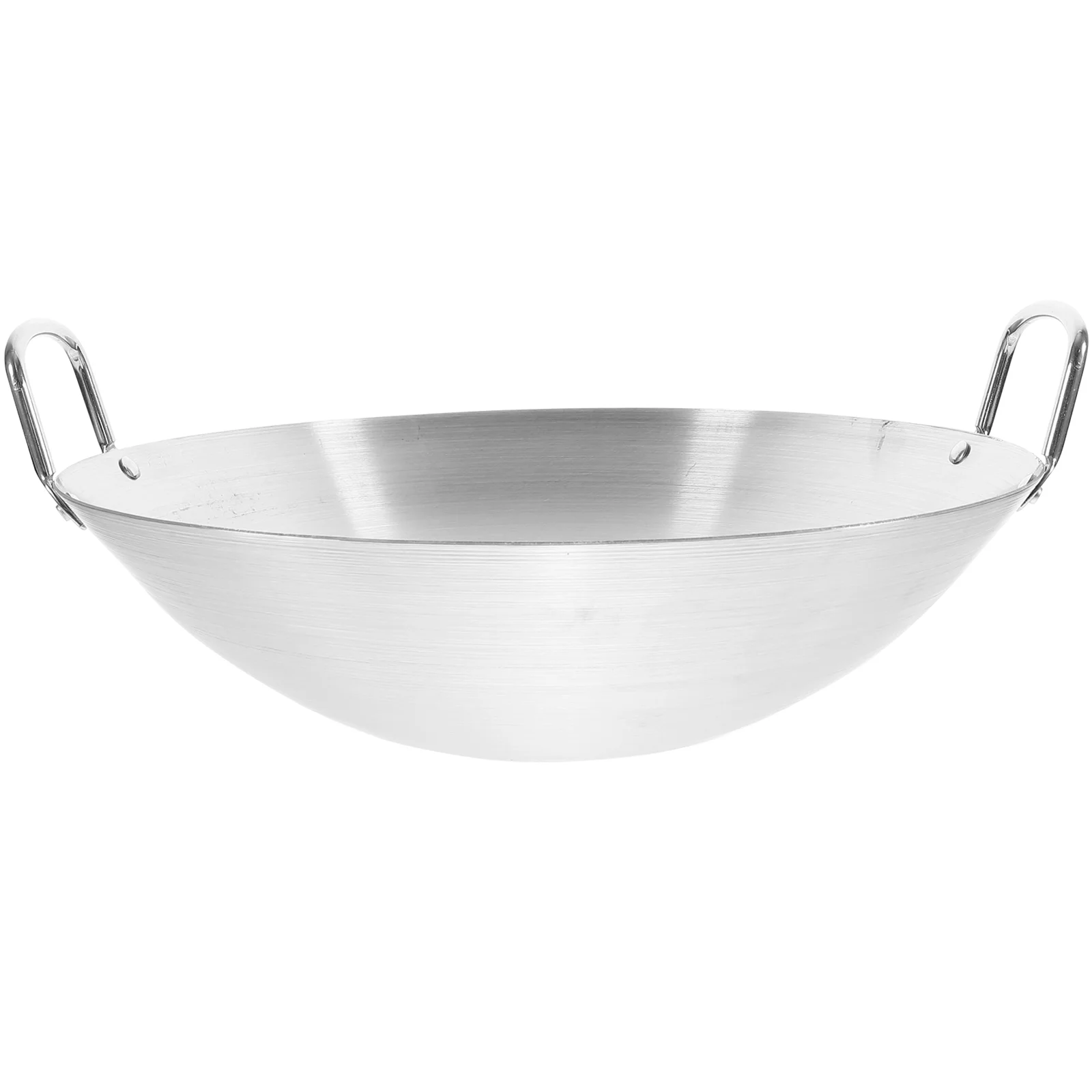 

Stainless Steel Wok 32Cm Stir Fry Pan Chinese Wok Pan Binaural Wok Skillet Deep Frying Pan Shabu Hot Pot Dual Handle