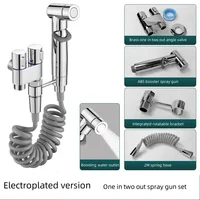 มือถือ Bidet Sprayer ห้องน้ํา Bidet Toilet Sprayer ชุดสเปรย์น้ําห้องน้ําห้องน้ําโรยปืนมุมวาล์วอุปกรณ์เสริม 2