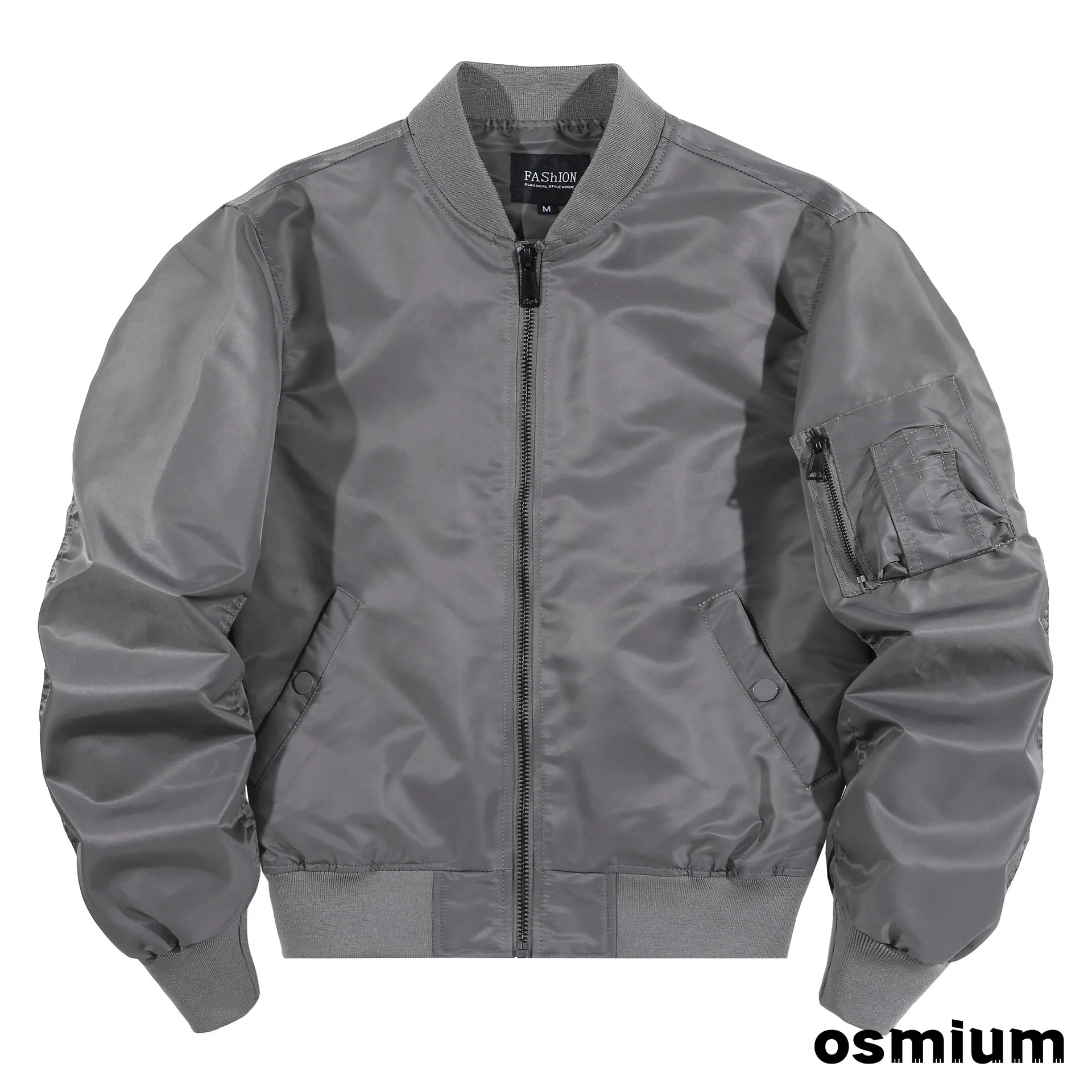Gray - bomber様 18-19 Gray LOVEBUZZ 56.5 Buy Mens Grey Bomber Jacket From Lindbergh - LINDBERGH